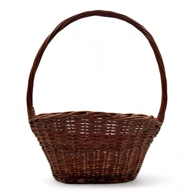 Cesta de navidad de mimbre