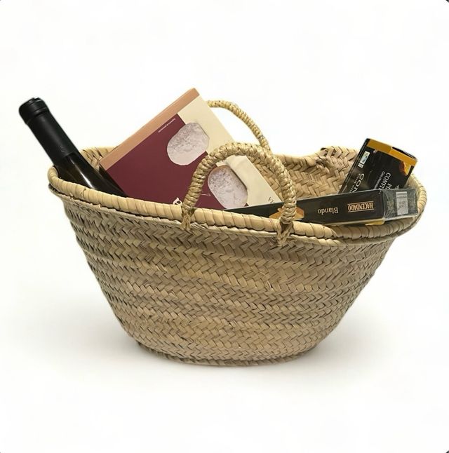 Cesta de navidad de palma