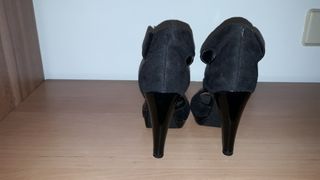 ZAPATOS TACÓN NEGROS EVENTOS. TALLA 36