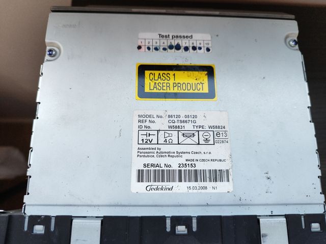 Radio CD Avensis 2 T25