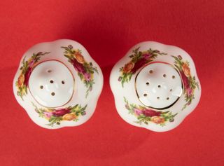 Pimentero y salero Royal Albert Old country roses