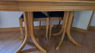 💥 Juego de mesa de salón y 6 sillas