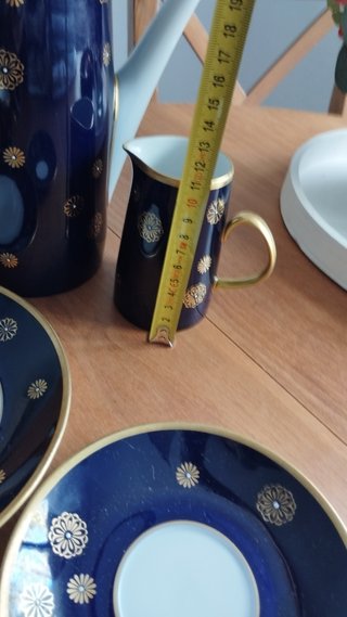 Tazas de porcelana cobalto azul