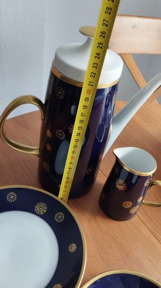 Tazas de porcelana cobalto azul
