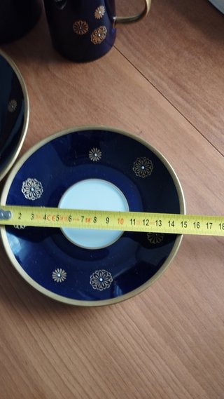 Tazas de porcelana cobalto azul