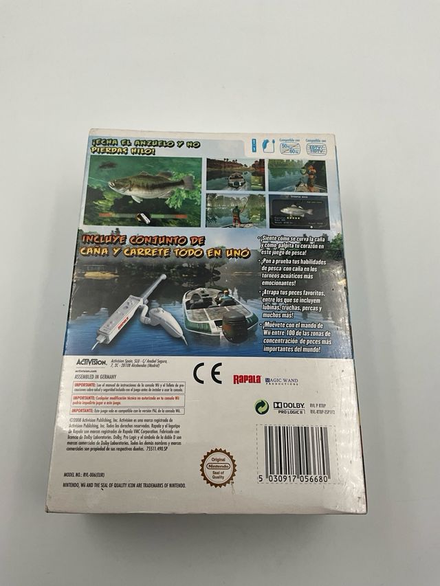 SELLADO PACK RAPALA’S FISHING FRENZY + CAÑA WII