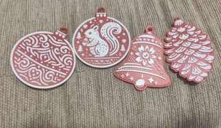 Adornos de navidad bolas arbol muñeco de nieve