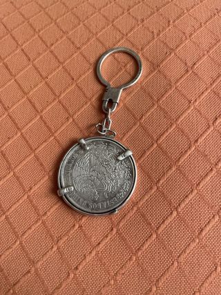 Llavero de plata con Moneda
