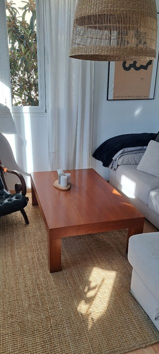 Mesa de centro de madera maciza