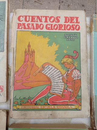 Libros antiguos lectura infantil.