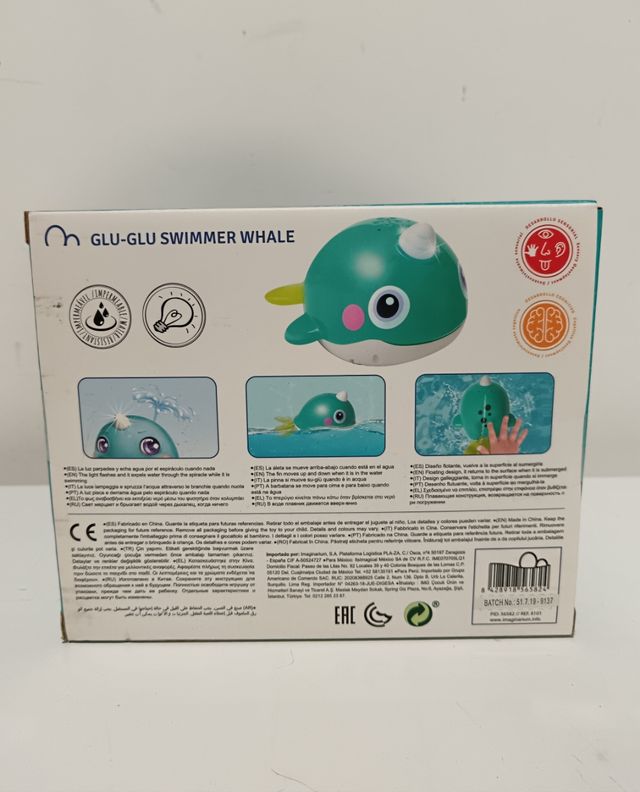 GLU-GLU ballena nadadora SWIMMER WHALE