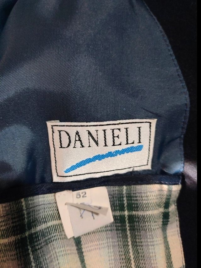 Casaco vintage masculino Danieli azul marinho