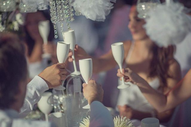 Copas Cava Blancas Plástico Reutilizables