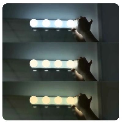 Bombillas espejo tocador