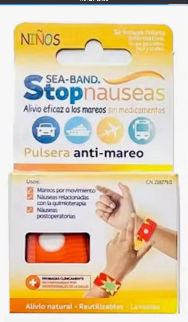 Pulsera anti mareo bebes/niños