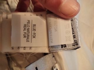 Abrigo de pelo de zorro azul reversible