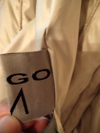 Abrigo de pelo de zorro azul reversible