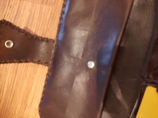 Cartera de cuero hecha a mano