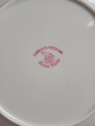 Vajilla porcelana vintage Santa Clara oro