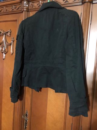 Chaqueta tejana ligera talla S negra