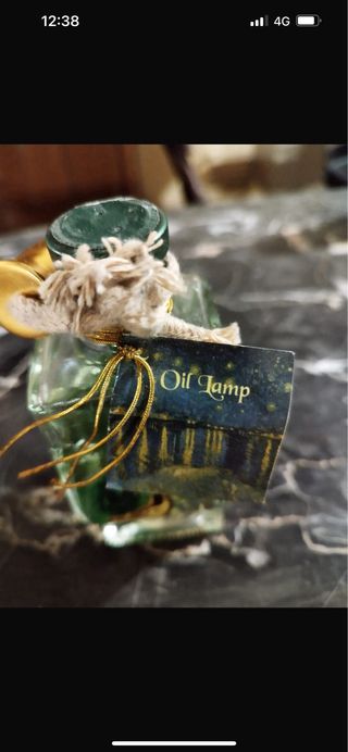 Candela lampada ad olio nuova