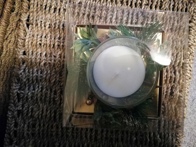 Centrotavola candela in vasetto