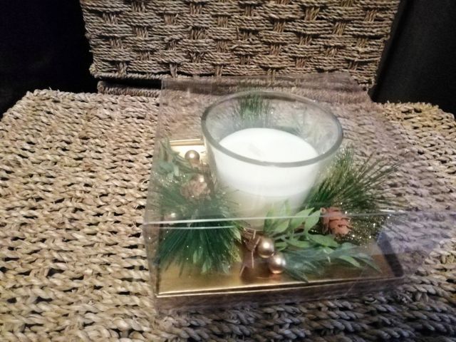 Centrotavola candela in vasetto