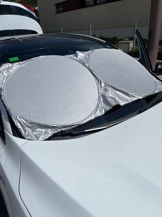 Protector Asiento y Parasol plegable.