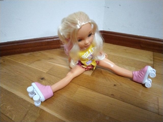 Nancy con patines