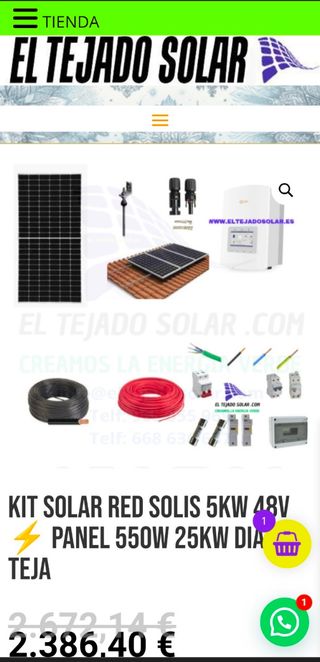 KIT SOLAR HÍBRIDO 5000W SOLIS