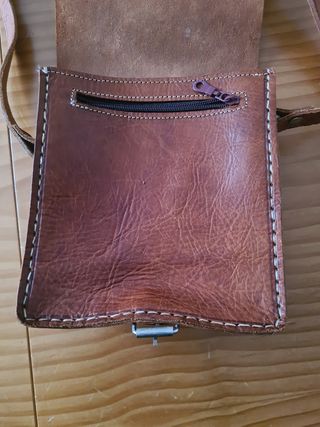 Bolso cuero marrón