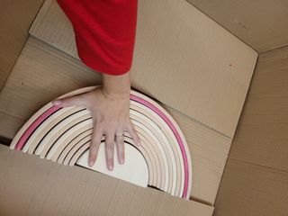 Arcoiris XXL madera natural