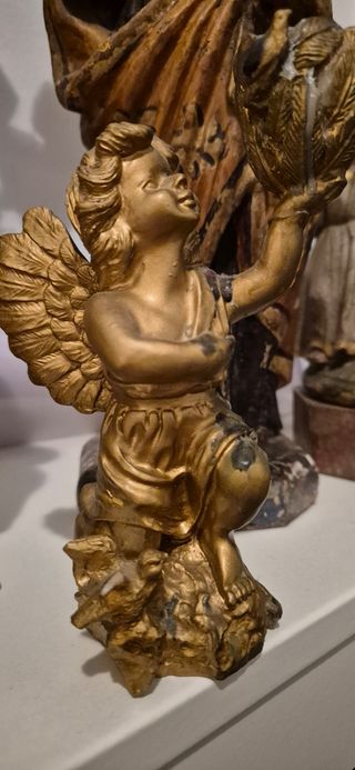 Angelito antiguo candelabros.