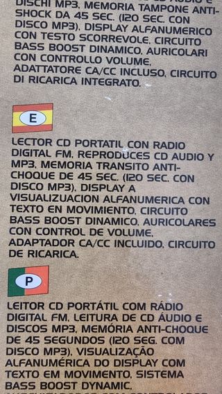 LECTOR CD MP3 CON RADIO FM ROADSTER