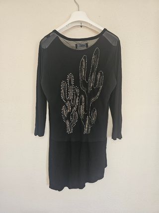 Diesel Top con Pedreria Diseño Cactus M