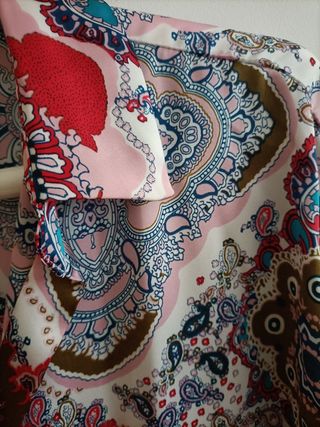 Camisa fluida mujer estampada 