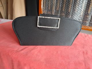 Bolso fiesta seda adorno con circonitas