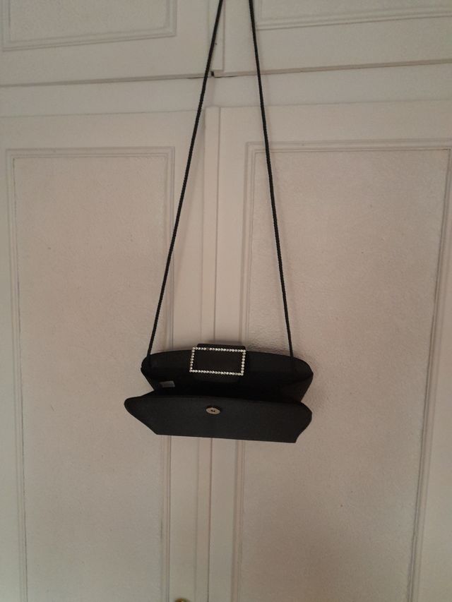 Bolso fiesta seda adorno con circonitas