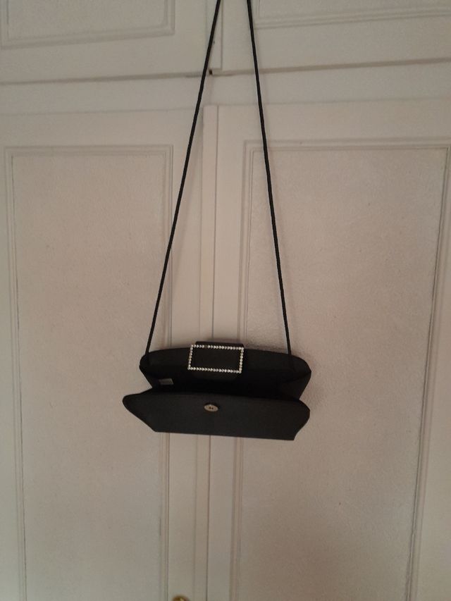 Bolso fiesta seda adorno con circonitas