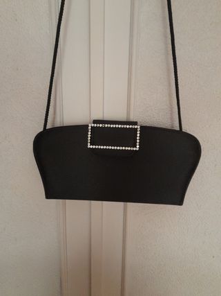 Bolso fiesta seda adorno con circonitas