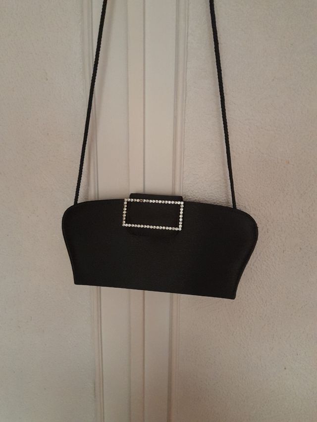 Bolso fiesta seda adorno con circonitas