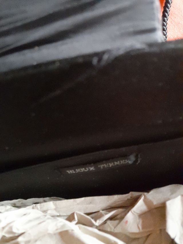 Bolso fiesta seda adorno con circonitas