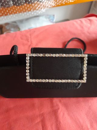 Bolso fiesta seda adorno con circonitas