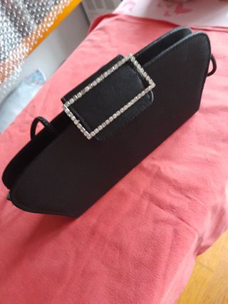 Bolso fiesta seda adorno con circonitas