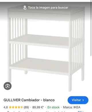 Cambiador Ikea blanco