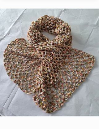 Stola crochet in cotone