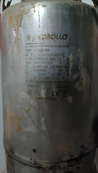 Bomba sumergible, gran caudal