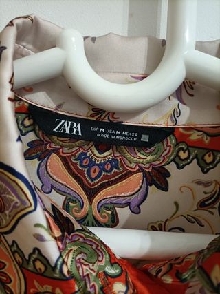 Camisa fluida mujer estampada 