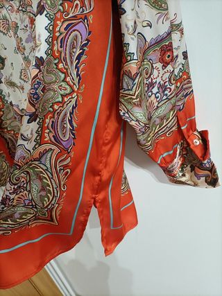Camisa fluida mujer estampada 