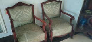 Sillones caoba